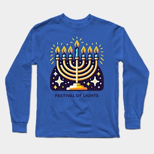 Hanukkah festival of lights Long Sleeve T-Shirt